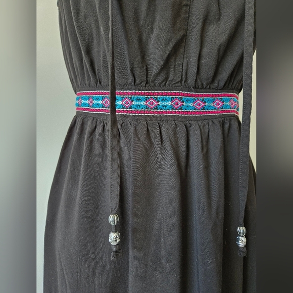 Faded Glory Black and Blue Sleeveless Maxi Dress. Size Small - Picture 3 of 10